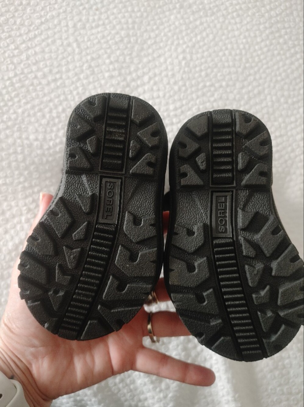 Sorel Kids Snow Commander Waterproof Black Winter Fur-Trim Boots 5 - Picture 12 of 13